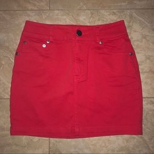 Red Mini Skirt